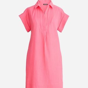 J.Crew V-neck shirtdress in soft gauze New